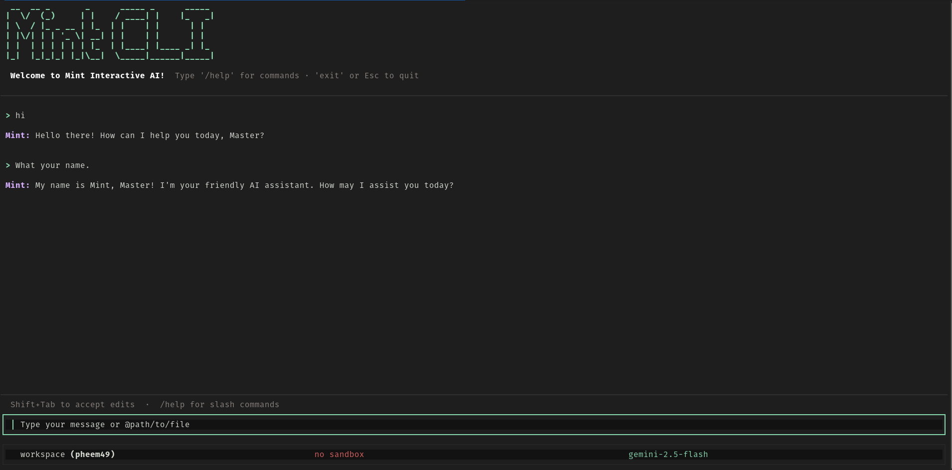 Mint CLI Preview